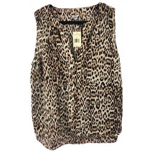 GUESS Cougar Club Jet Black Cheetah NWT Sz XL